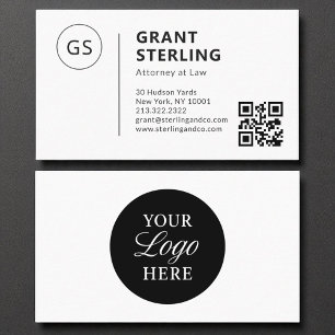 Officier van Justitie QR Code Company Logo Visitekaartje