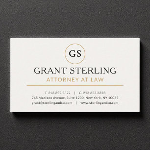Officier van Justitie White Gold Luxury Visitekaartje