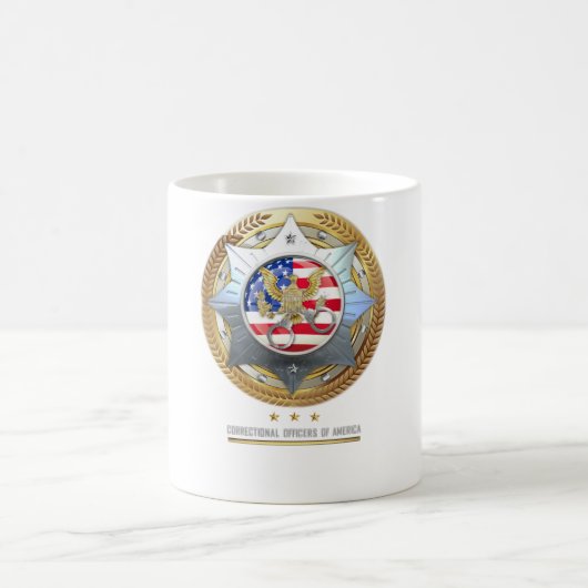 Officiers de correction de l'Amérique café Mug (Centre)