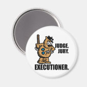 Offisa Pupp: "Rechter, jury, executeur" Magneet (Voorkant / Achterkant)