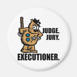 Offisa Pupp: "Rechter, jury, executeur" Magneet