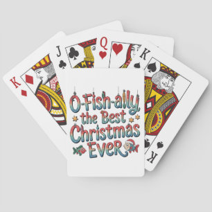 Offishally Beste Kerstmis Ooit Vissen Kerstmis Pokerkaarten