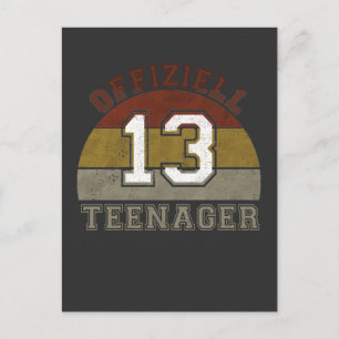 Offiziell Teenager 13 Jahre alt Briefkaart