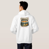 Offline est ma destination préférée - Sweat à capu (Dos entier)