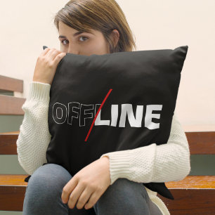 Offline Geek Humor Decoratie voor de spelkamer Kussen