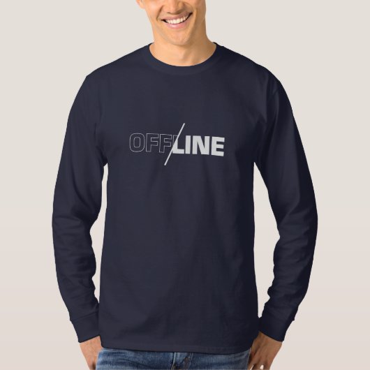 Offline | Geek Humor T-Shirt (Voorkant)