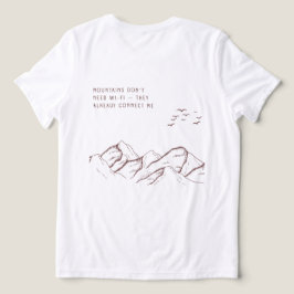 Offline in de Bergen – Digitale Detox Tri-Blend Shirt