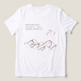 Offline in de Bergen – Digitale Detox Tri-Blend Shirt