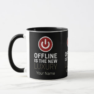 Offline is de nieuwe luxe Gezegde pauze Vintage Mok