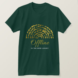 Offline Luxe T-shirt: Vind je Vrede in de Stilte T-shirt