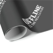 Offline luxe witte pixel cadeaupapier (Rol Hoek)