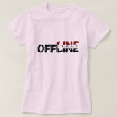 Offline vrede - Vrouwen Basic T-Shirt (Design voorkant)