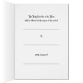 Offrande de messe catholique Sympathie funéraire (Intérieur (Droit))