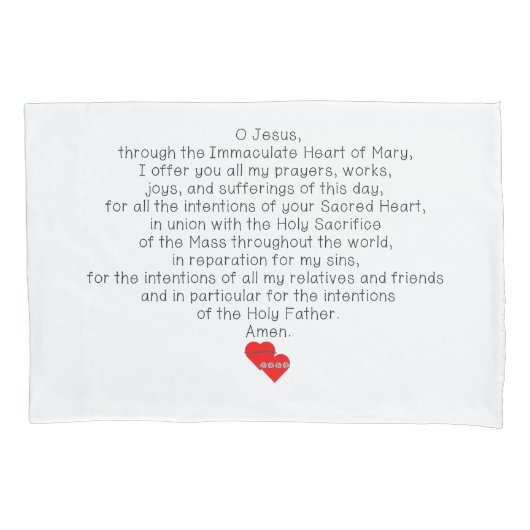 Offre de matin et taie d'oreiller de prière du (devant)