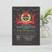 Offre de Noël de Joy Baby shower Invitation (Debout devant)