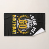 Offre moi une bière, c'est mon 60e anniversaire Dr (Serviette à main)