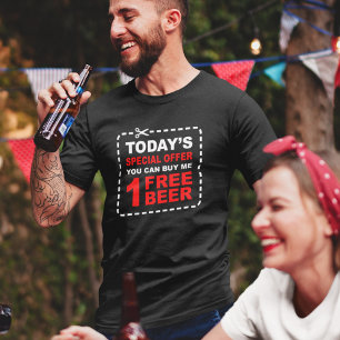 Offre Spéciale Bière Gratuite - T-shirt Drôle