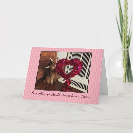 Offres d'amour Carte de chat somalienne (Devant)