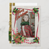 Offres de Noël Carte de vacances à plat (Devant / Derrière)