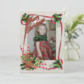 Offres de Noël Carte de vacances à plat (Debout devant)