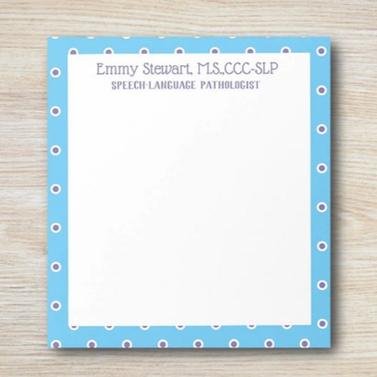 Offrez-le ! ! Bloc-notes SLP personnalisé ! Bloc-n