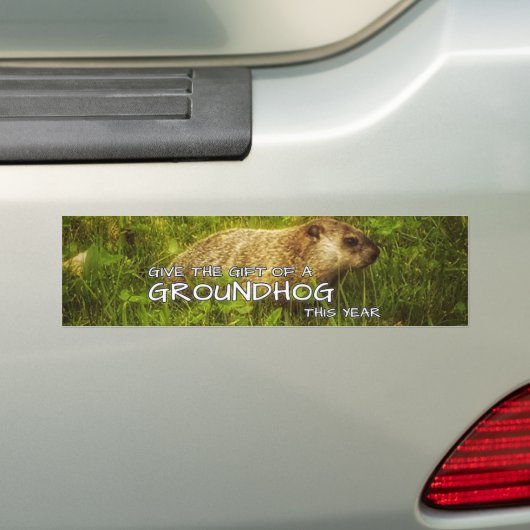 Offrez le cadeau d'un autocollant Groundhog cette (En voiture)