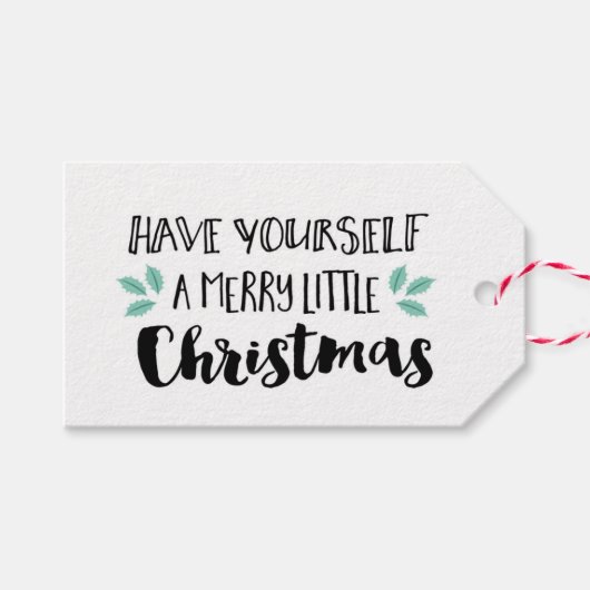 Offrez-vous des étiquettes cadeaux de Noël Joyeux (Devant (Horizontal))