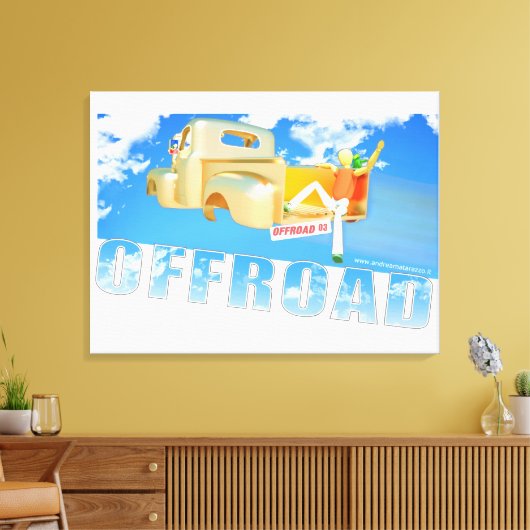 Offroad - 03 canvas afdruk (Insitu (Woonkamer))