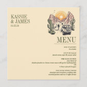 Offroad Canyon Couple Wedding Menu (Voorkant)
