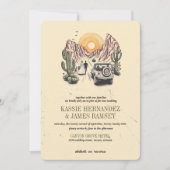 Offroad Canyon Paar Bruiloft Kaart (Voorkant)