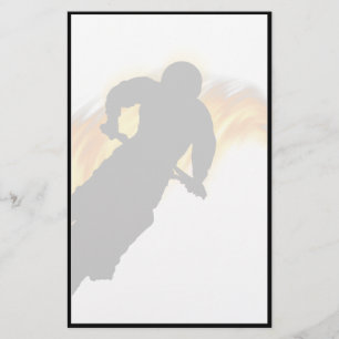 OffRoad Dirt Bike met Flames Briefpapier