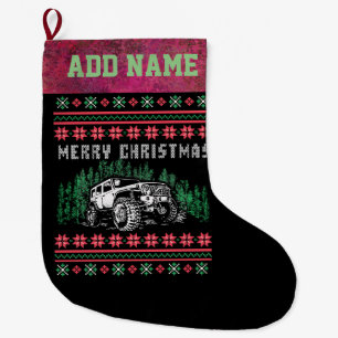 Offroad Vehicle Ugly KerstSweater Grote Kerstsok