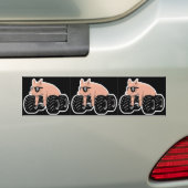 Offroaders Hedmark - 3 Varkens zwart Bumpersticker (Op auto)