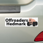 Offroaders Hedmark - Bumpersticker wit (Op auto)