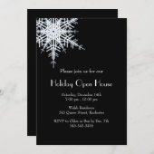 Offset Fête de Vacances Snowy White Invitation (Devant / Derrière)