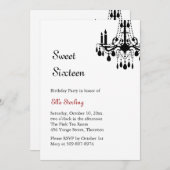 Offset Grand Ballroom Invitation d'anniversaire (b (Devant / Derrière)