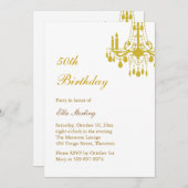 Offset Grand Ballroom Invitation d'anniversaire (o (Devant / Derrière)