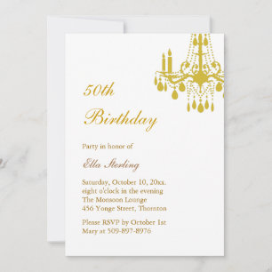 Offset Grand Ballroom Invitation d'anniversaire (o