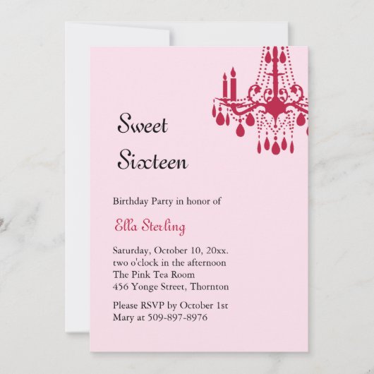 Offset Grand Ballroom Invitation d'anniversaire (r (Devant)