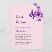 Offset Grand Ballroom Invitation d'anniversaire (v (Devant / Derrière)