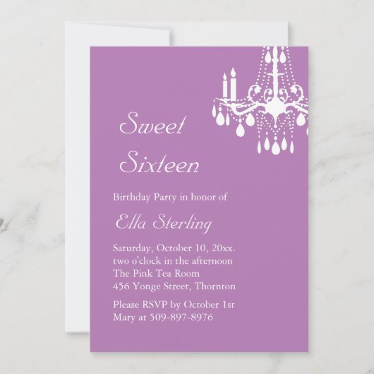 Offset Grand Ballroom Invitation d'anniversaire (v (Devant)
