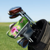 Offset Pink Bud gepersonaliseerde putter Hoesje Golfheadcover (Insitu)