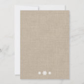 Offset Rustic Snowflake Corporate Holiday nodigt u Kaart (Achterkant)