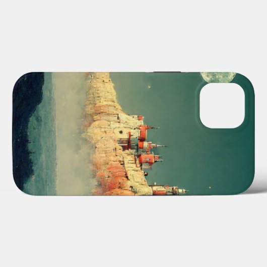 Offshore Citadel Fantasy Sci-Fi Case-Mate iPhone Case (Achterkant (horizontaal))