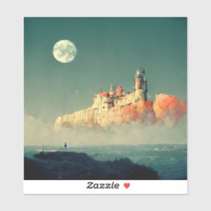 Offshore Citadel Fantasy Sci-Fi Sticker