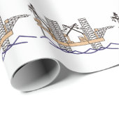 Offshore-olierijg Cadeaupapier (Rol Hoek)