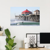 Offshore Santa Ana Winds ,Huntington Beach Ca . Poster (Thuiskantoor)