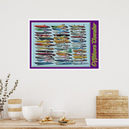 Offshore Thunder Poster (Keuken)