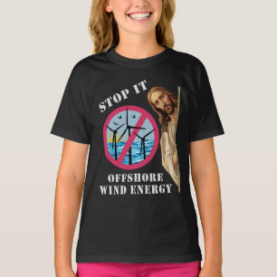 Offshore windenergie Stop het Jezus T-shirt