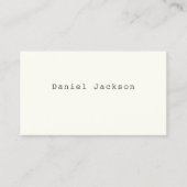 Offwhite II Carte de visite de police minimale de  (Devant)